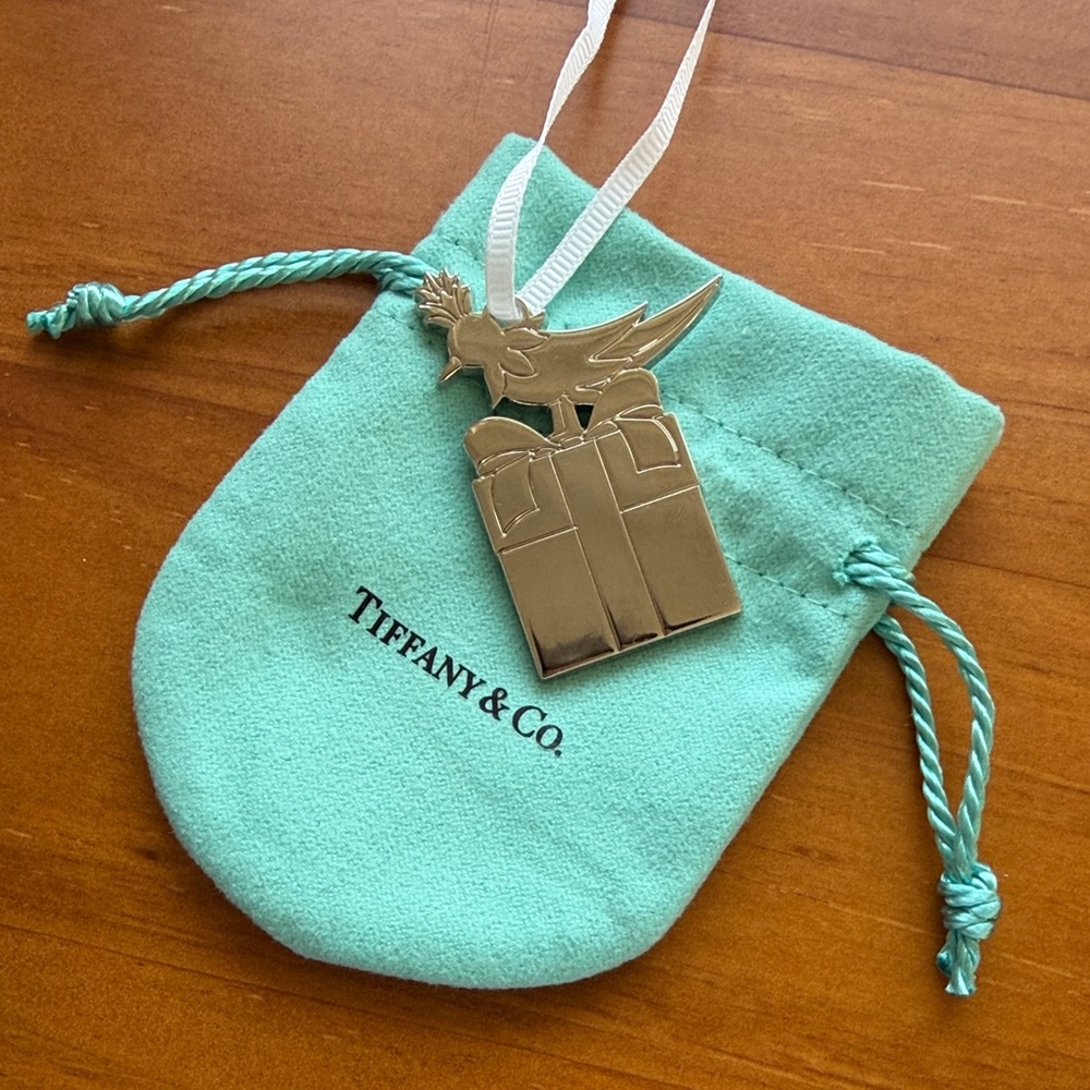 Tiffany & Co. Bird Charm with Blue Pouch